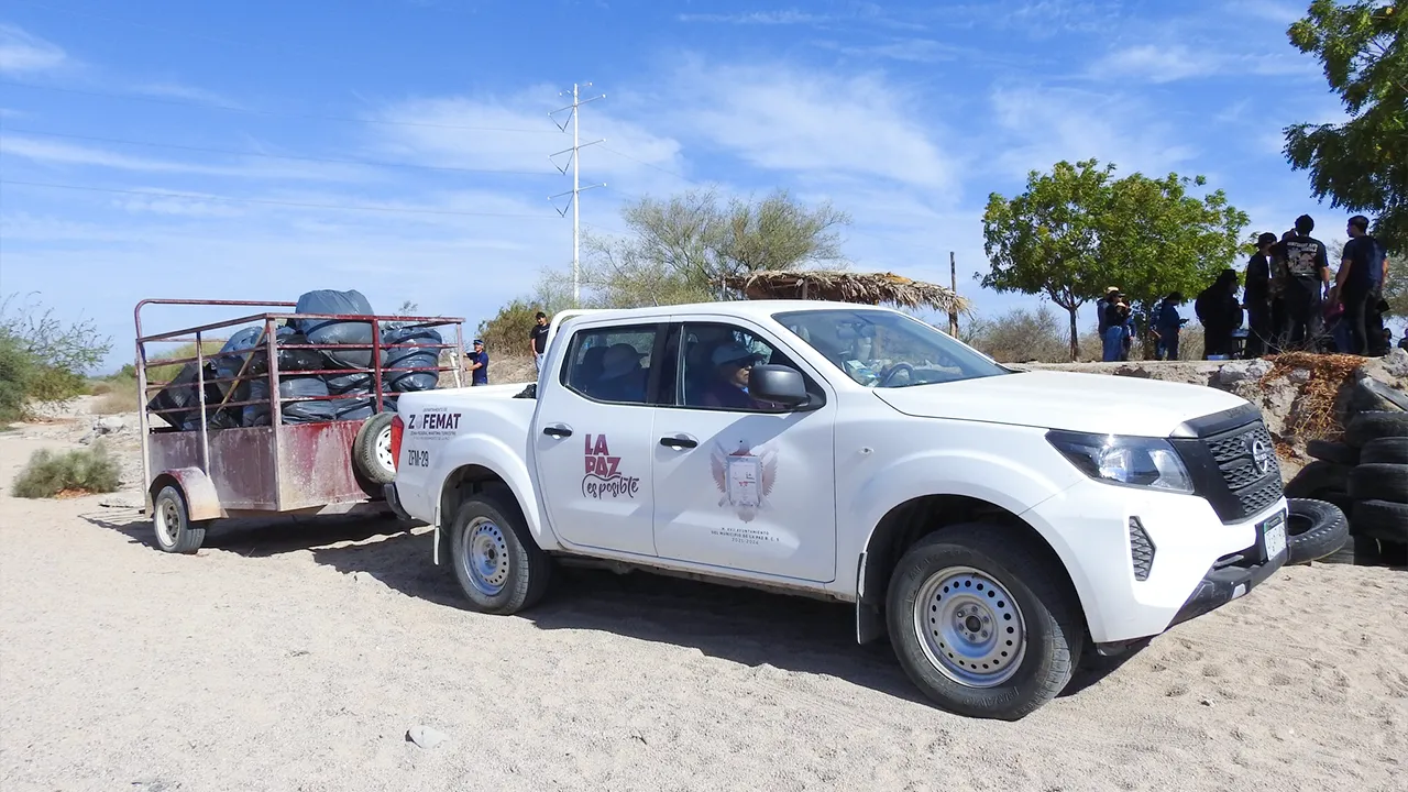 Las playas de La Paz enfrentan una crisis ambiental por el incremento de residuos durante la temporada turística / Foto: Cortesía / Ayuntamiento de La Paz