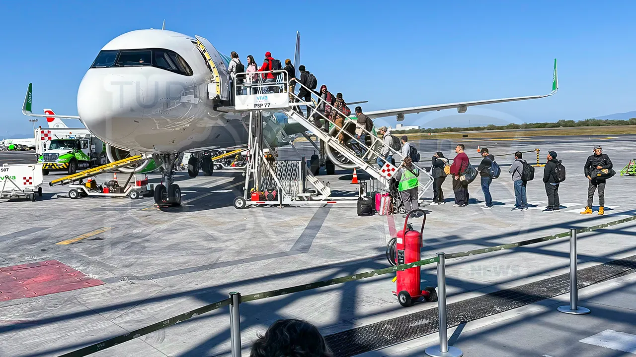 Viva Aerobus conecta La Paz y Monterrey con vuelos directos y precios desde 480 pesos por trayecto, con salidas disponibles en ambos sentidos de lunes a domingo / Foto: Pablo Diestro / TurismoBCS.news