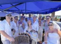 Salvador Zerboni, actor de La Reina del Sur y La Casa de los Famosos, en su tercer año consecutivo en el Torneo Maja El Grande y el Gran Ceviche con Causa 2026 en el malecón de La Paz / Foto: Pablo Diestro / TurismoBCS.news